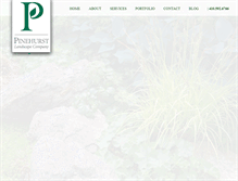 Tablet Screenshot of pinehurstlandscape.com